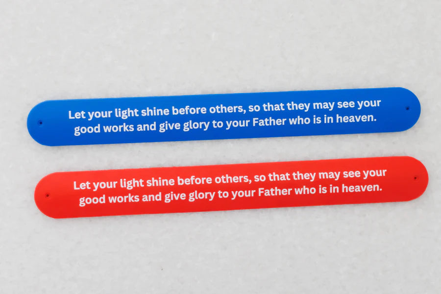 Matthew 5:16 Slap Bracelets