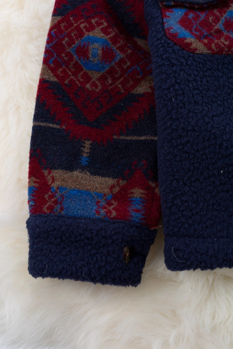 Navy Aztec Vibes Jacket