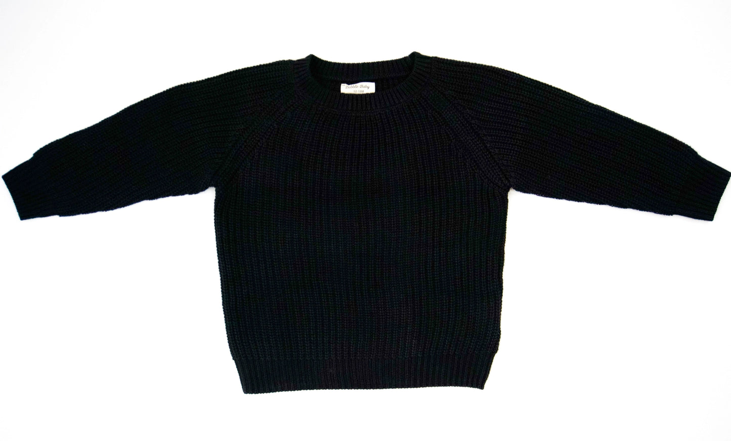 Black Chunky Knit Sweater