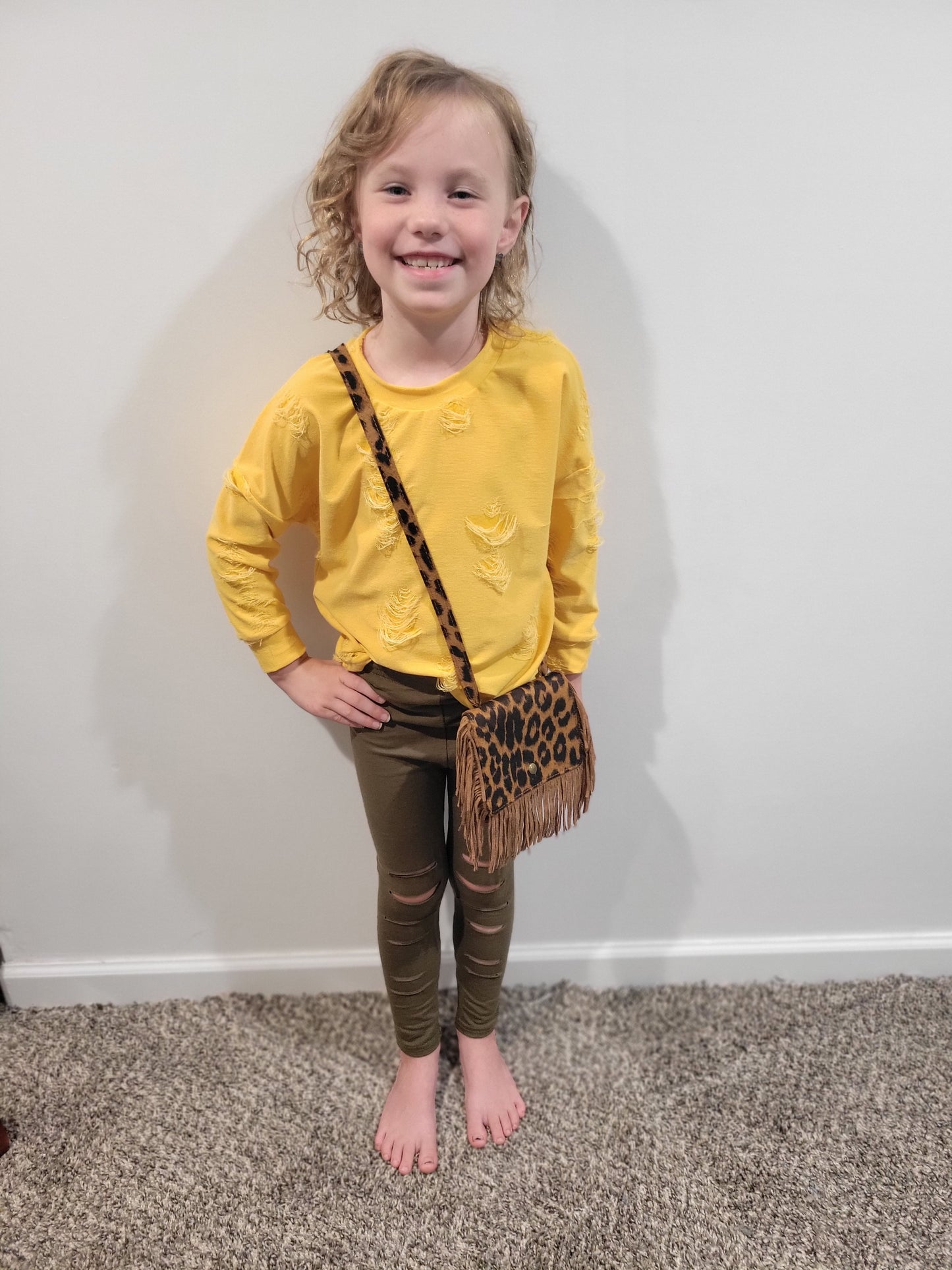 Distressed leggings