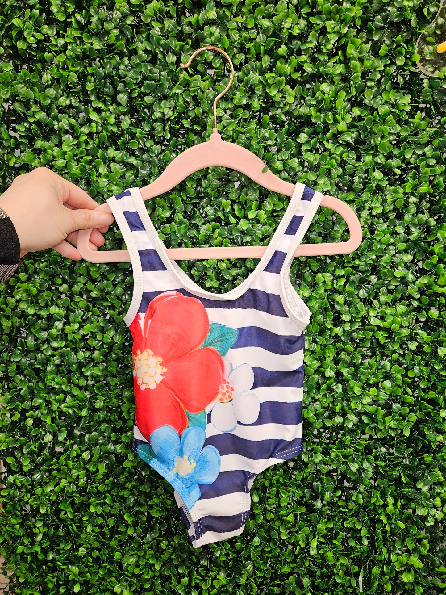 Stripes and Flowers Swimsuit