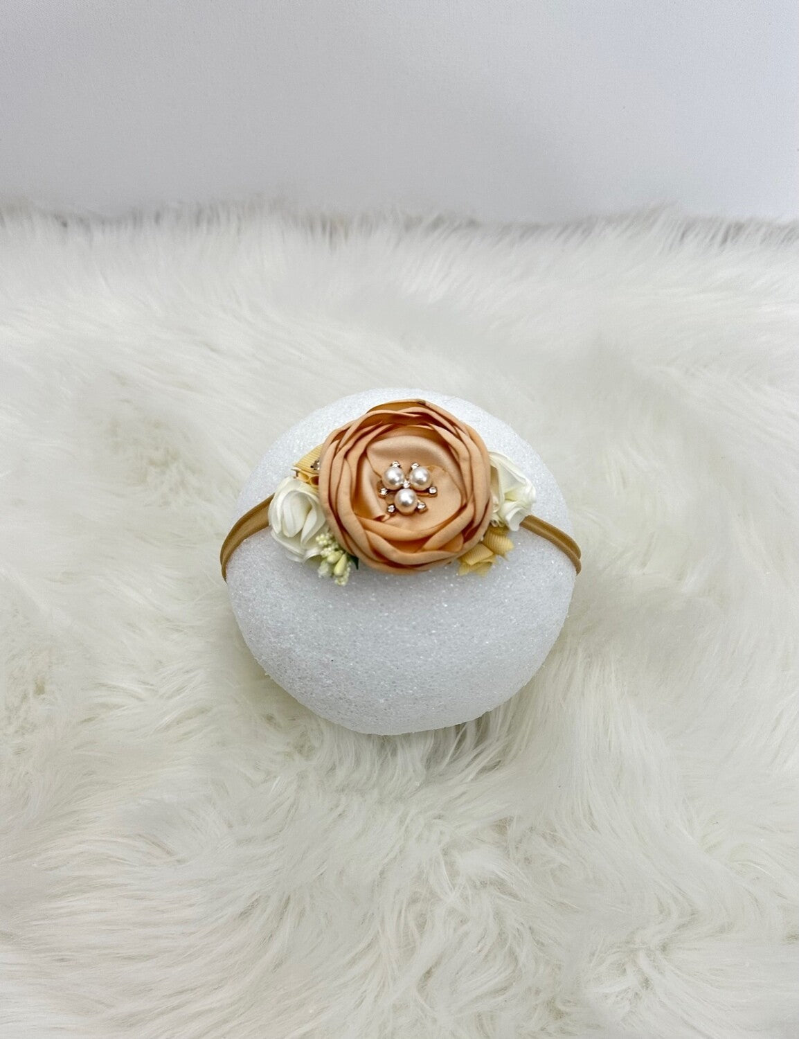 Taupe Rosette Headband