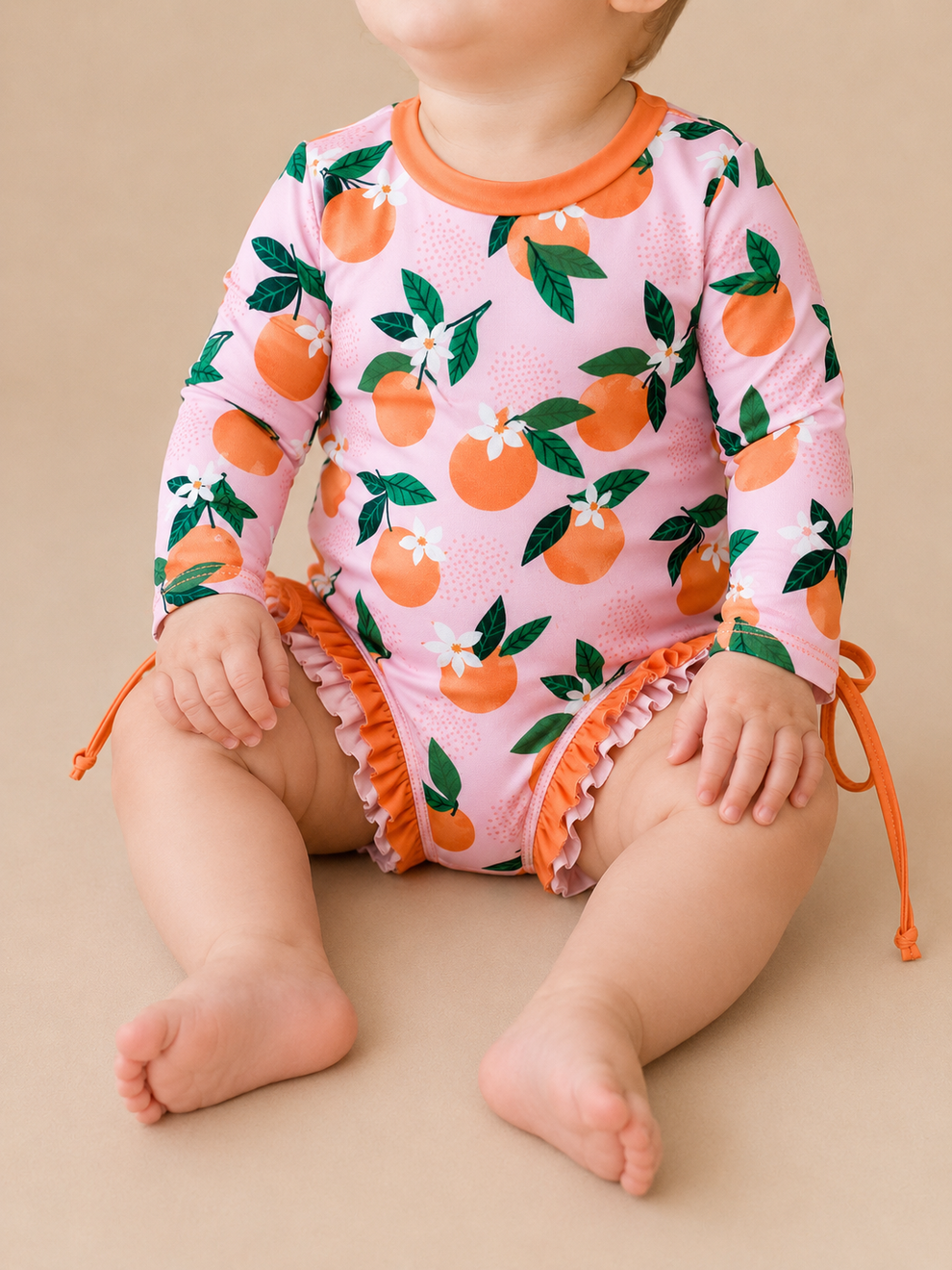 Tangerine Swimsuit + Hat