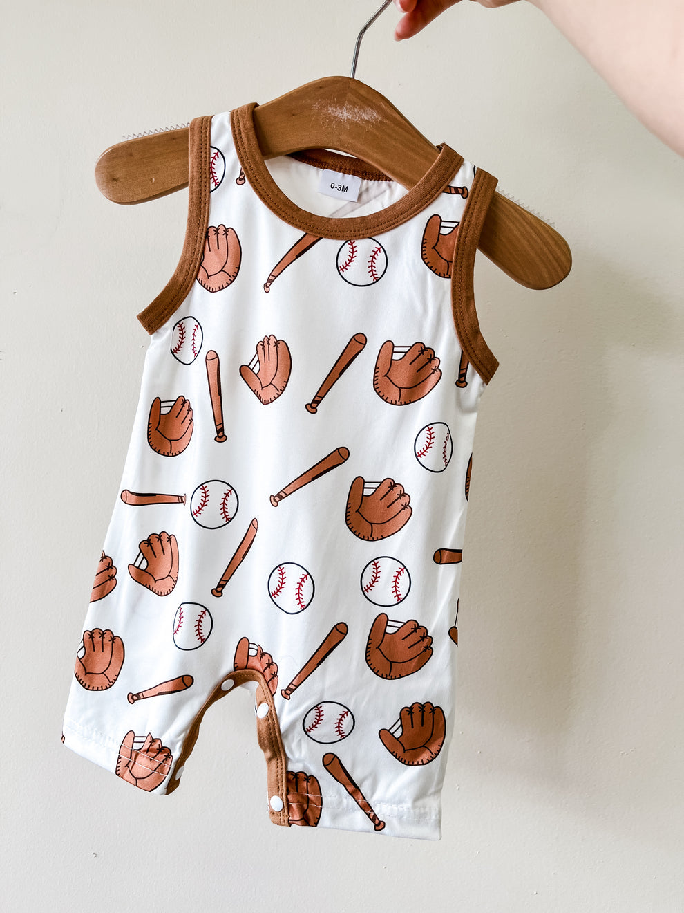 Baseball Tank Romper