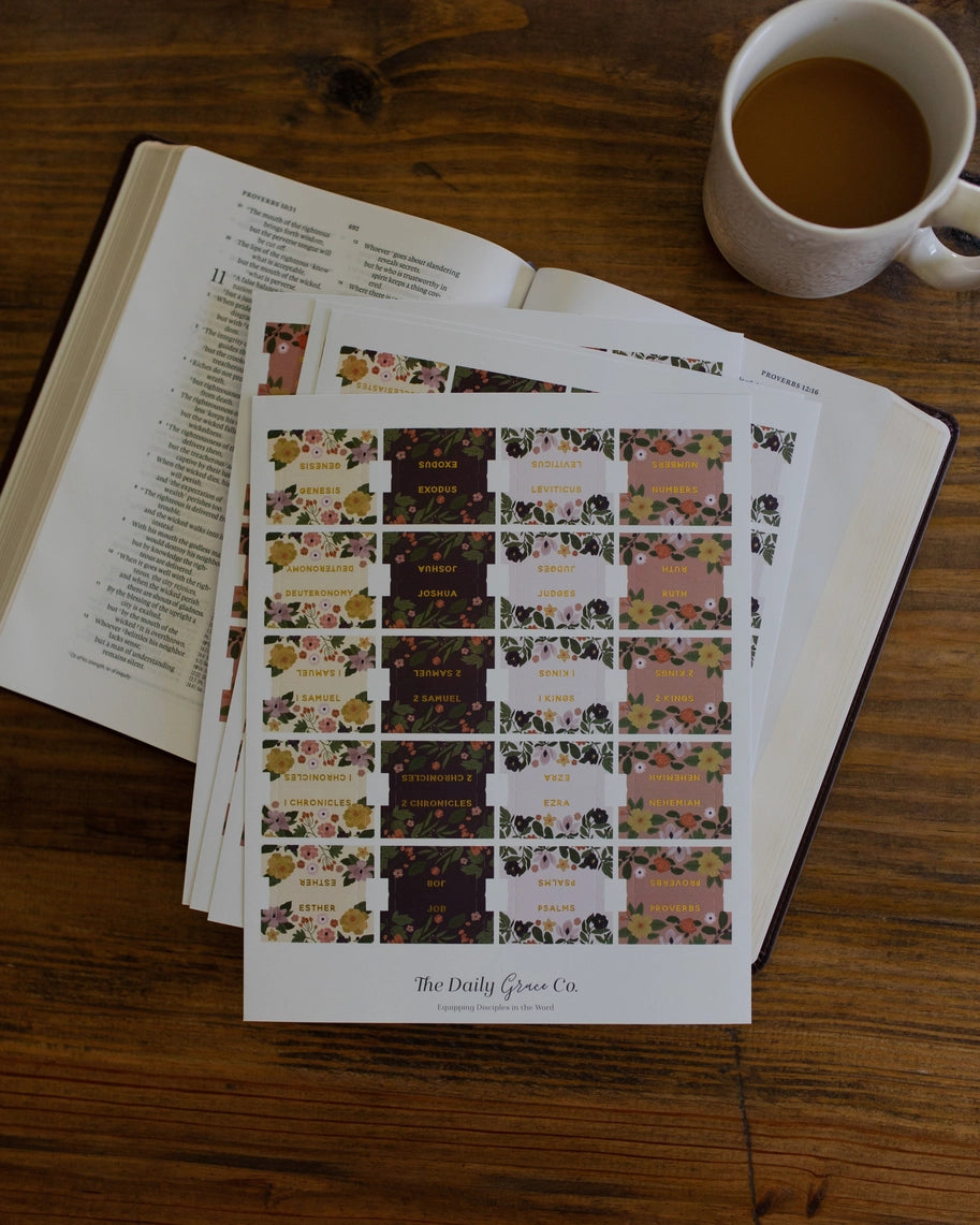 Floral Bible Tabs