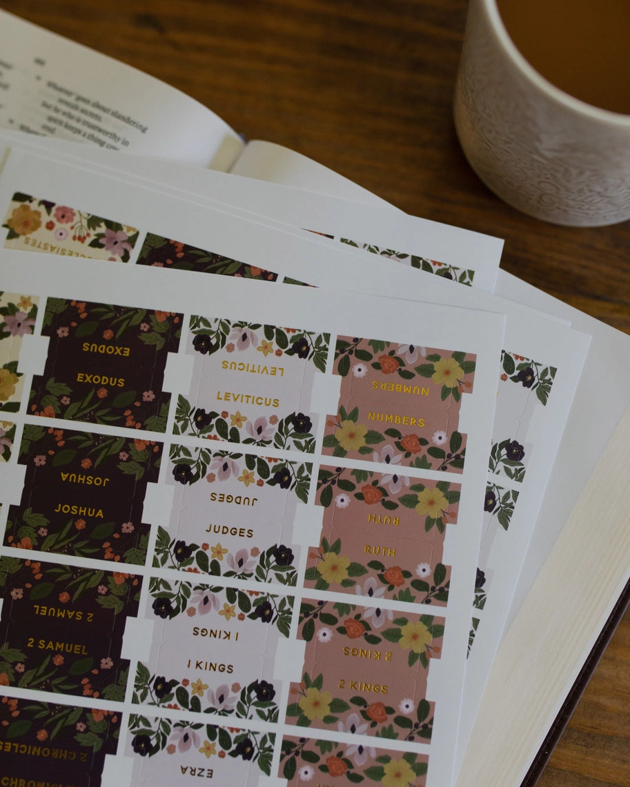 Floral Bible Tabs