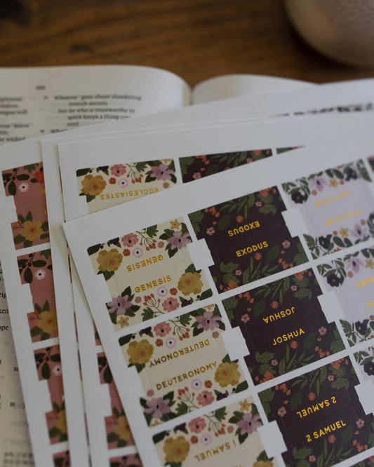 Floral Bible Tabs