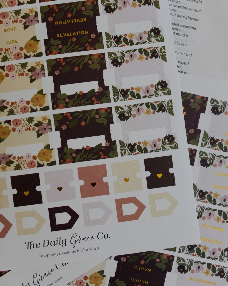 Floral Bible Tabs