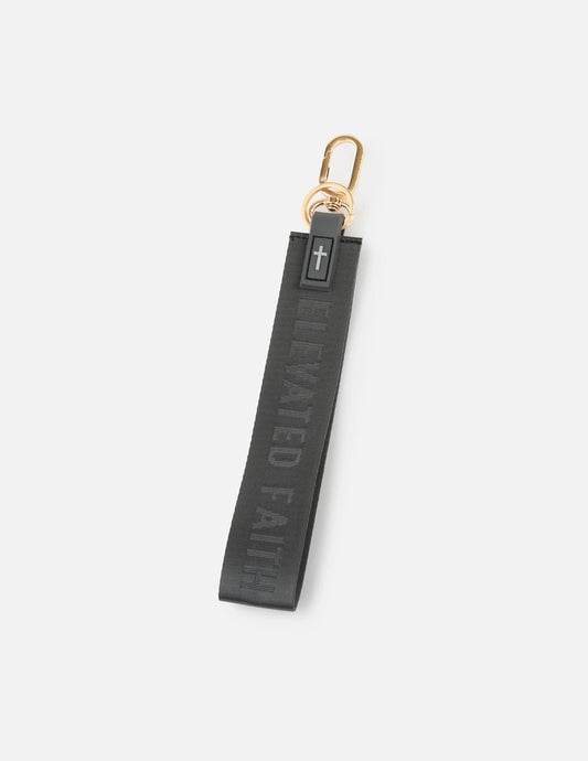 Elevated Faith Keychain- Black
