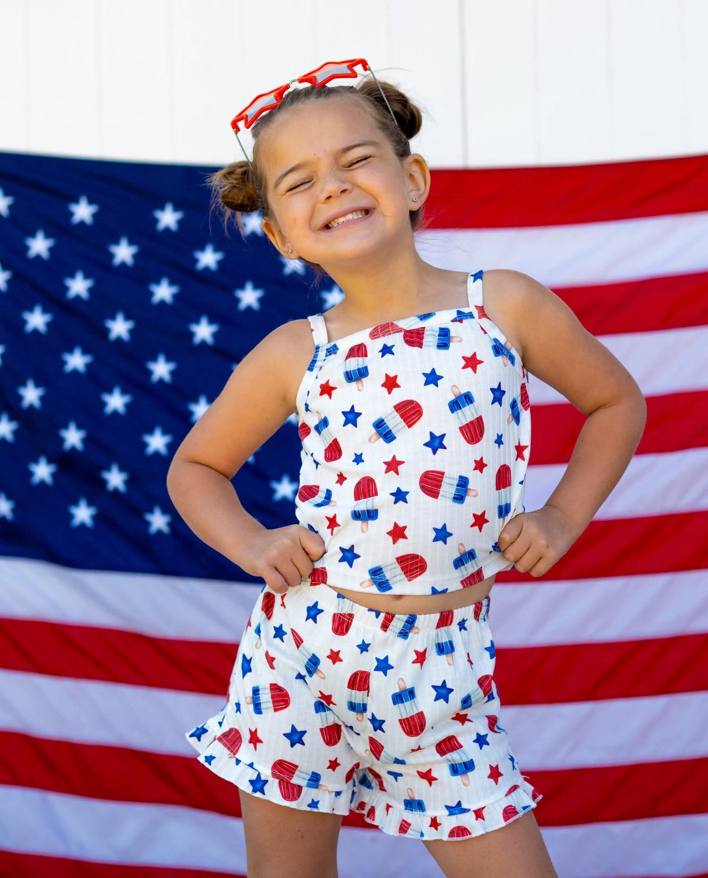 Patriotic Popsicles Top and Bloomers