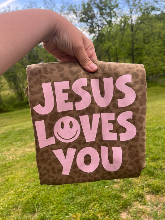 Jesus Loves Me- Leopard