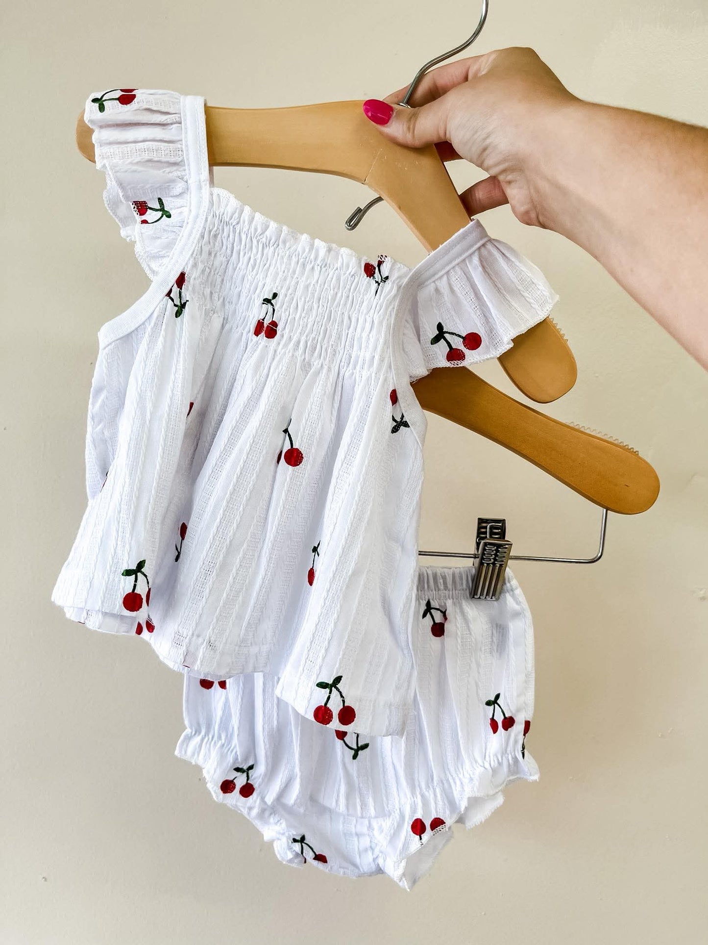 Cherry Linen Set