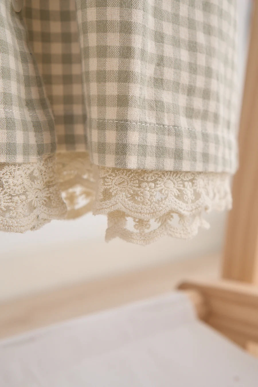 Gingham Lace Dress