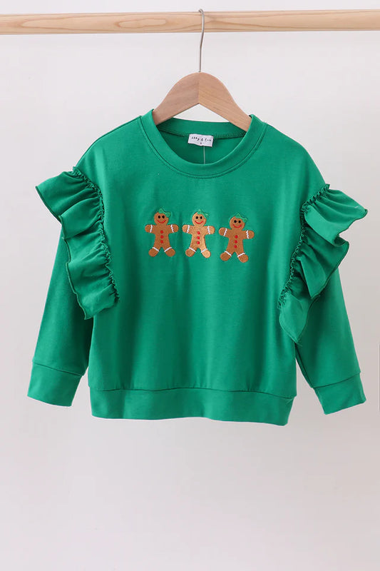 Gingerbread Ruffles top