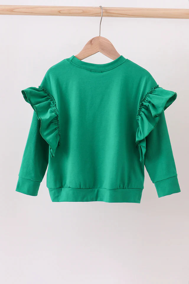 Gingerbread Ruffles top