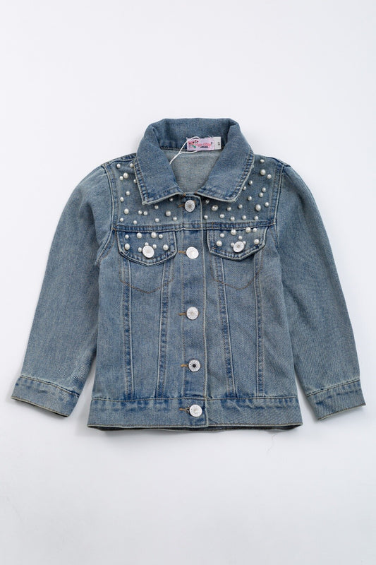 Pearls and Denim Jacket