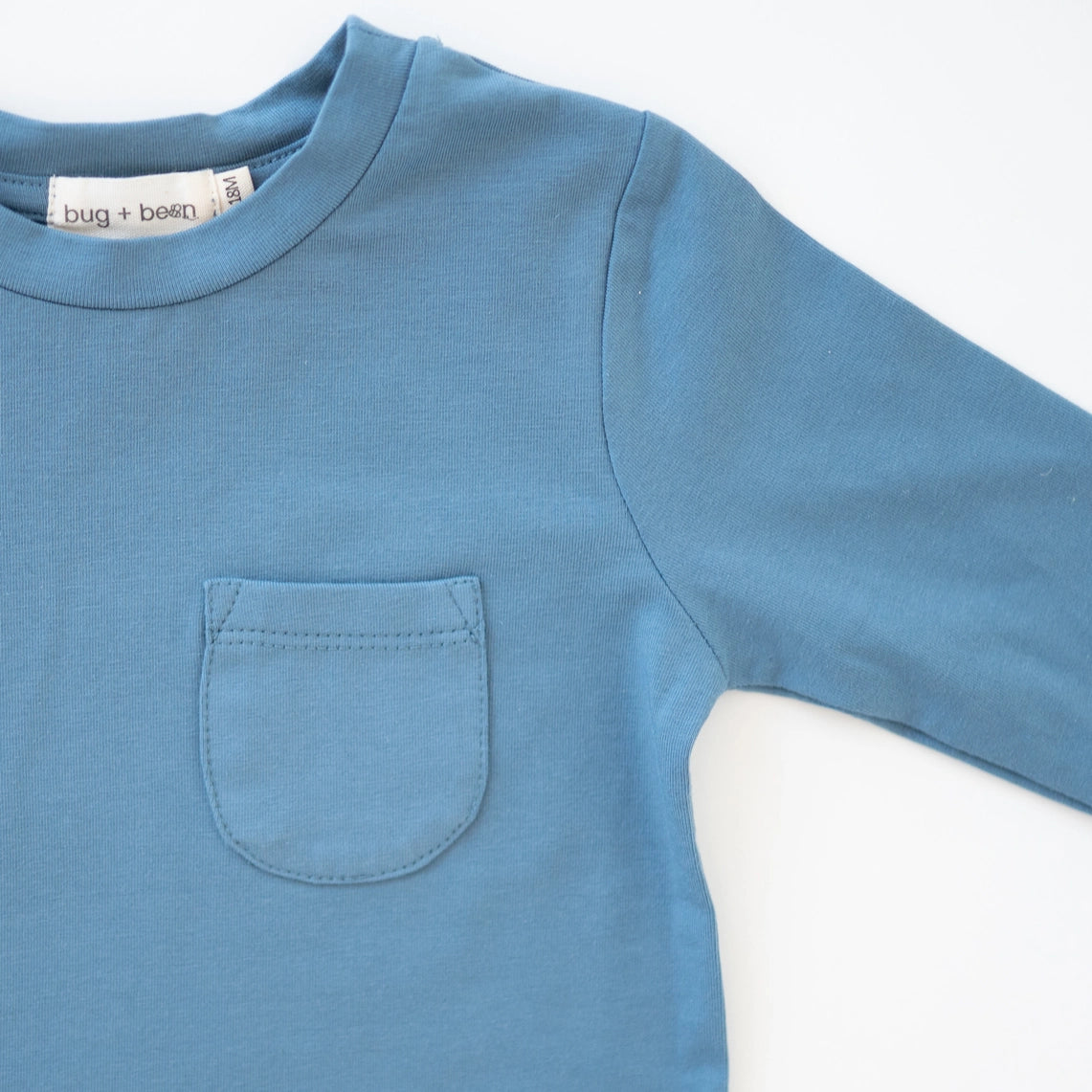 Charlie Long Sleeve Pocket Shirt- Cobalt