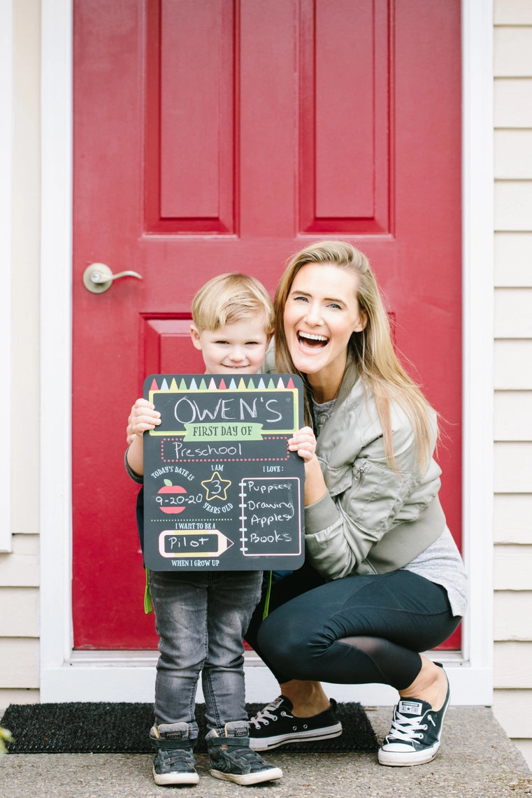 School Day Chalkboard