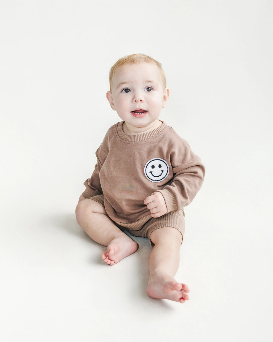 Smiley Biker Set- Mocha