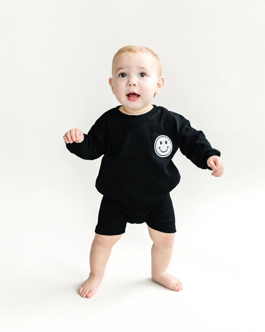 Smiley Biker Set- Black