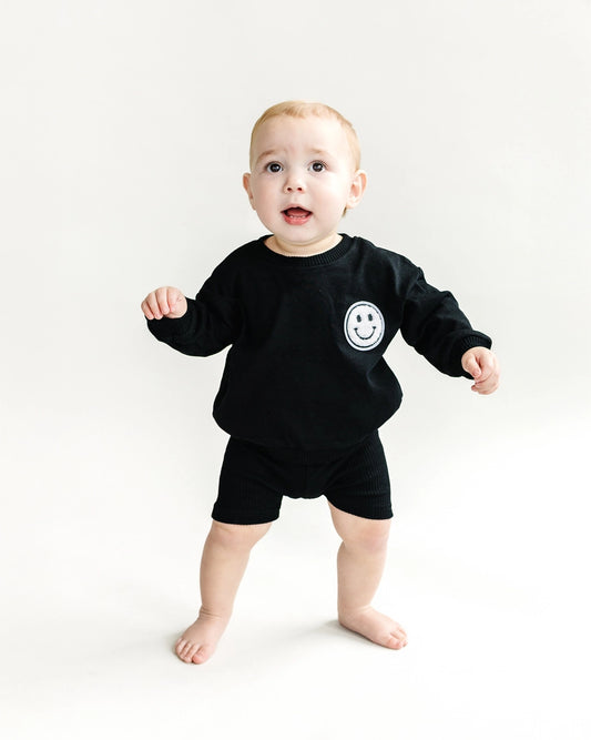 Smiley Biker Set- Black
