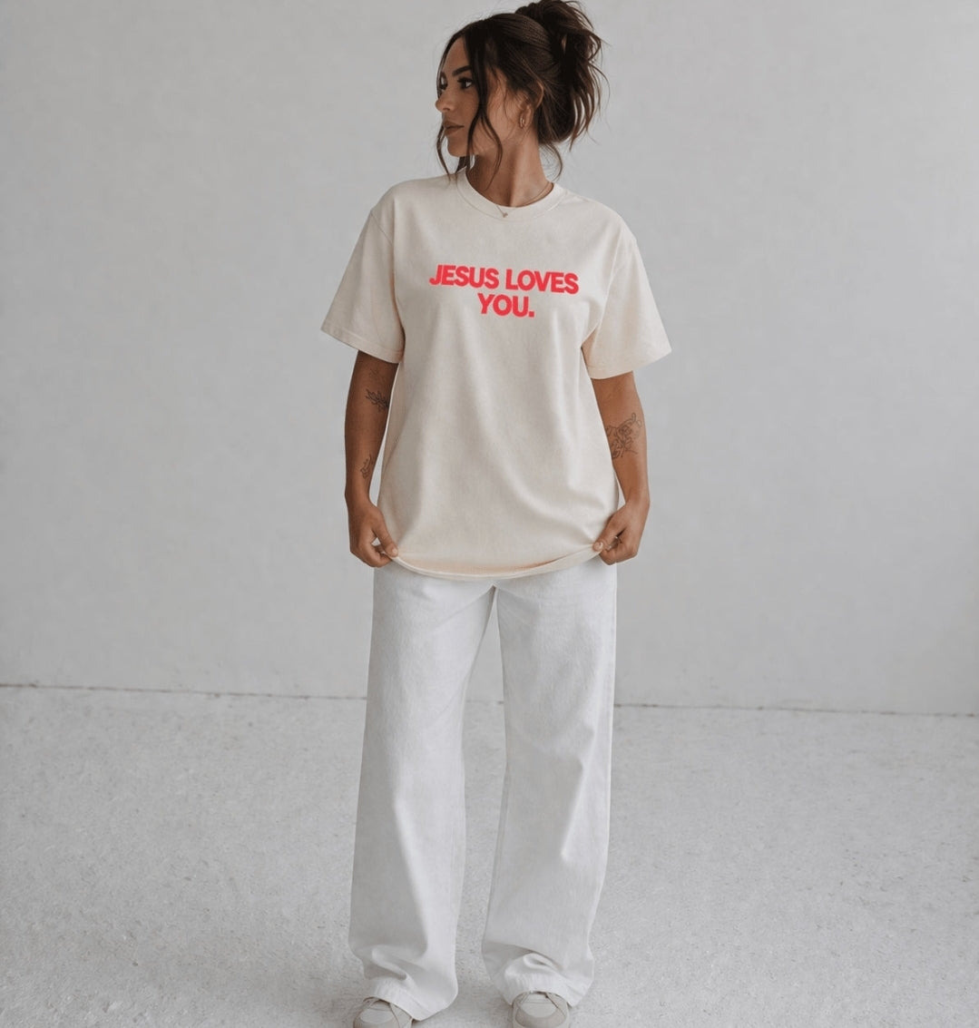 Good News Tee- Sand
