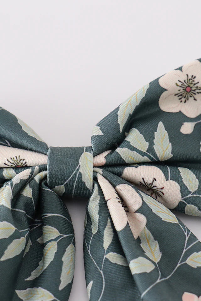 Green Forest Sailor Bow