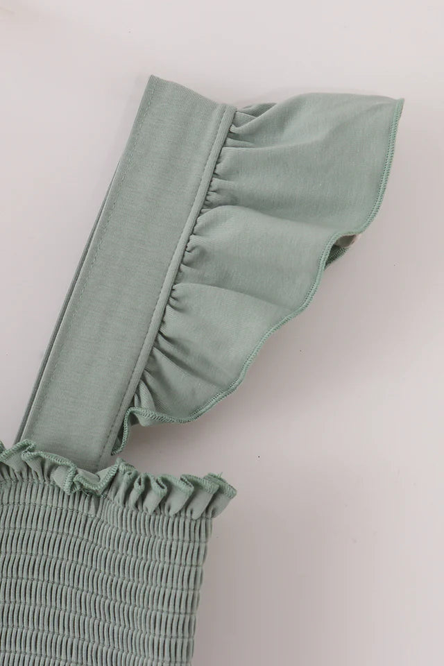 Sage Smocked Dress