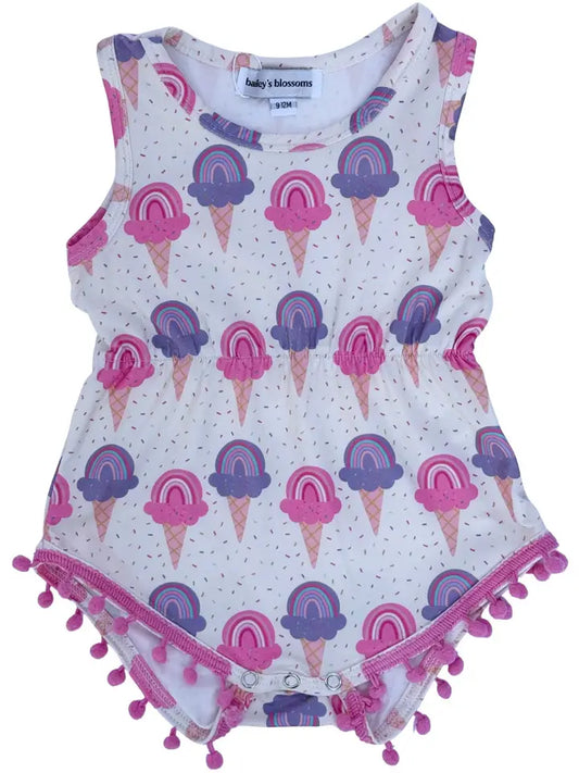 Dillon Pom Pom Romper