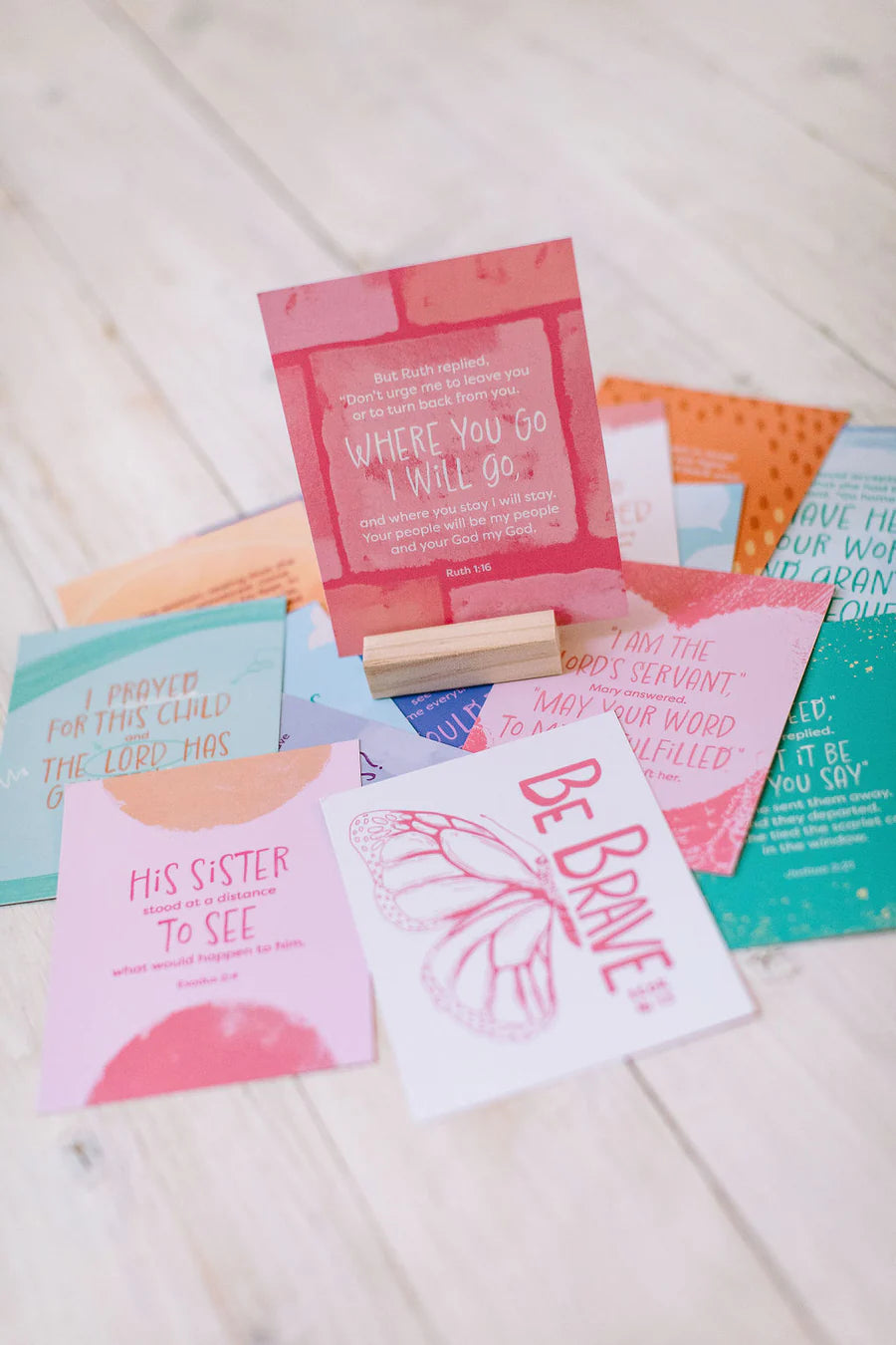 Be Brave devotional card set for girls