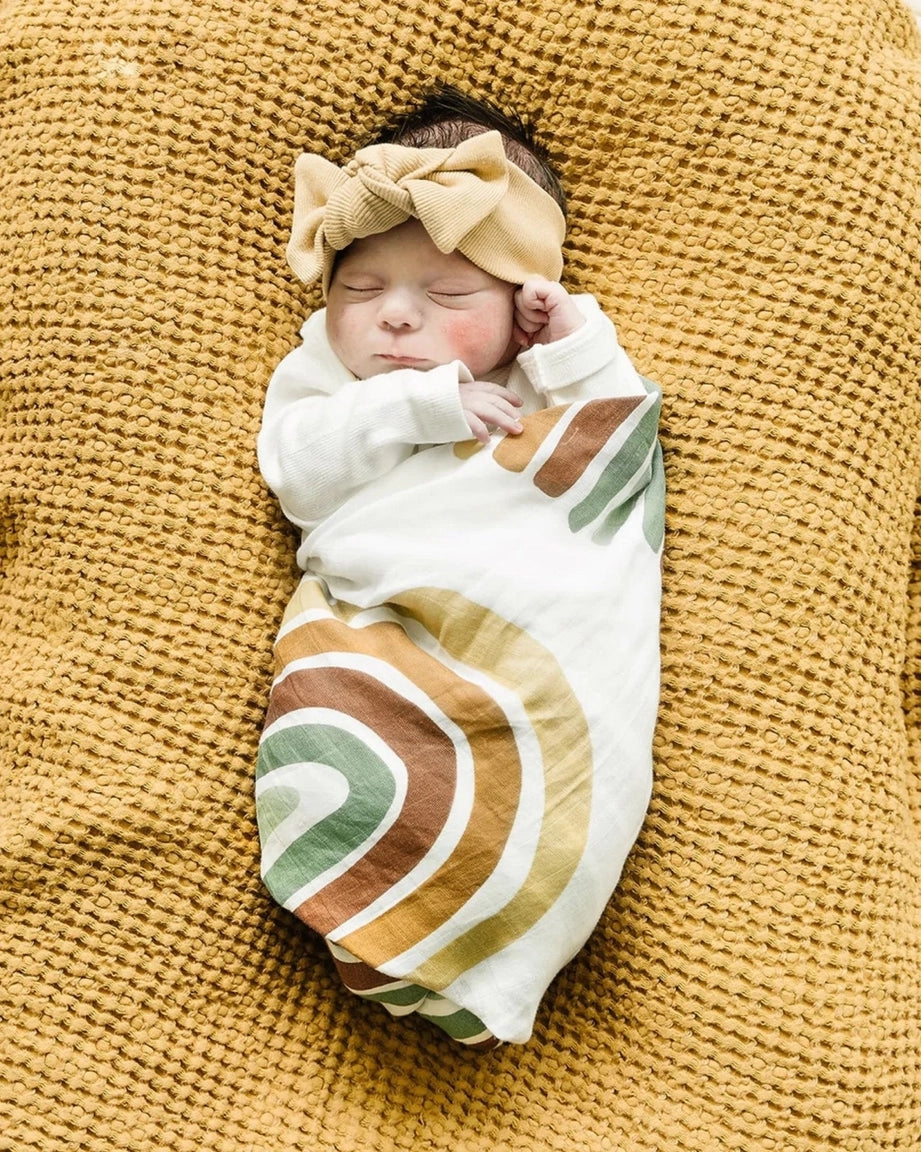 Muslin Rainbow Blanket