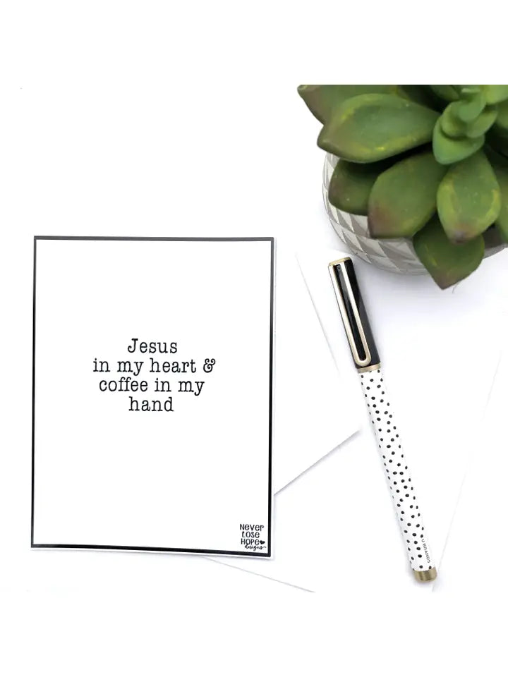 Jesus and Coffee card