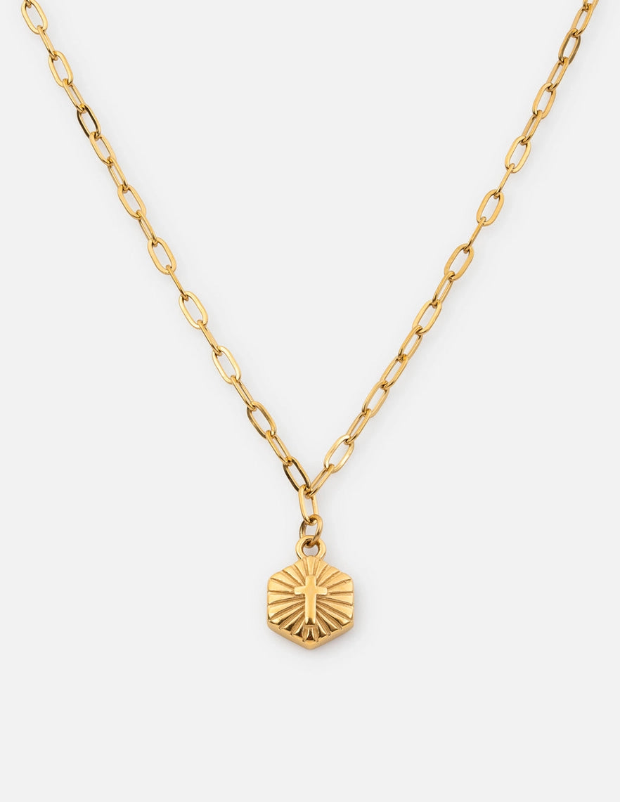 Radiant Cross Necklace