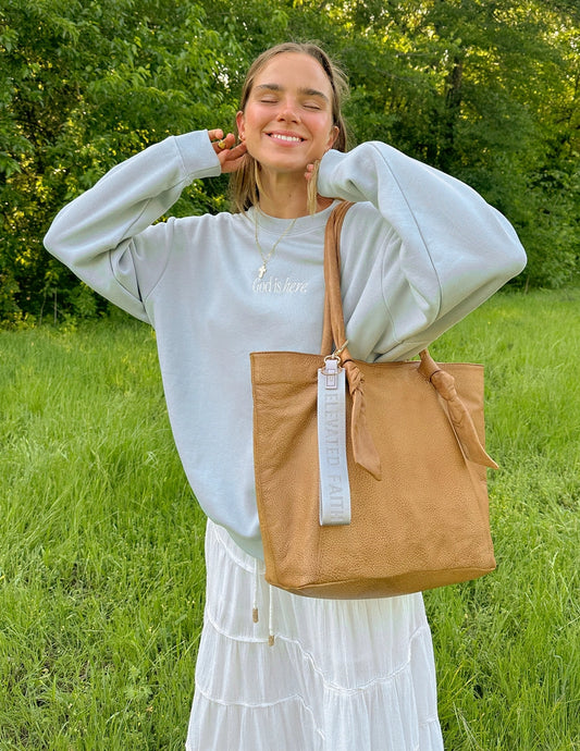 Elevated Faith Keychain- Lavender