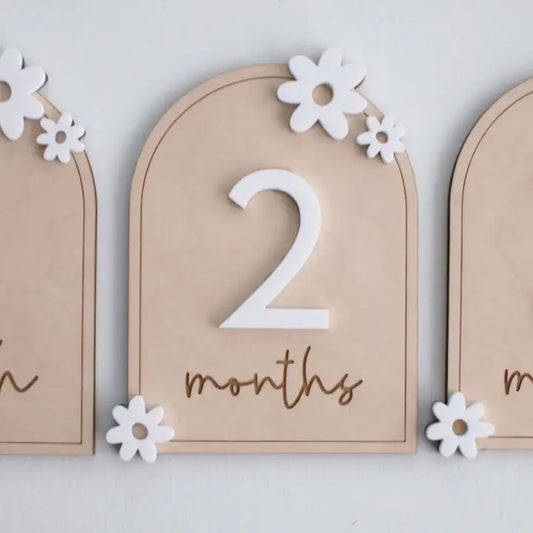 Flower Milestone Tiles