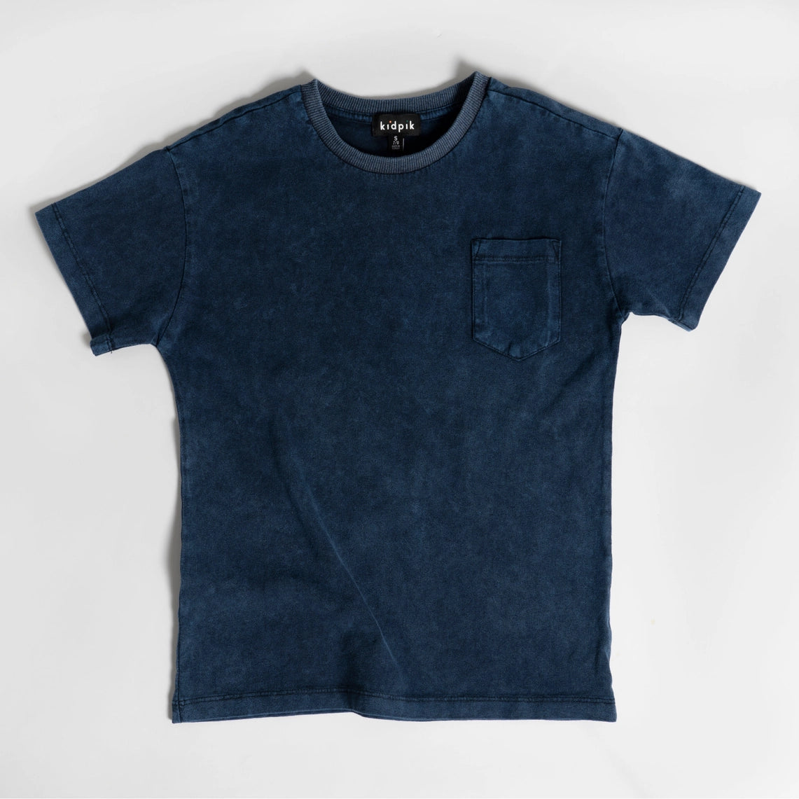 Oversized Pocket Tee- Navy