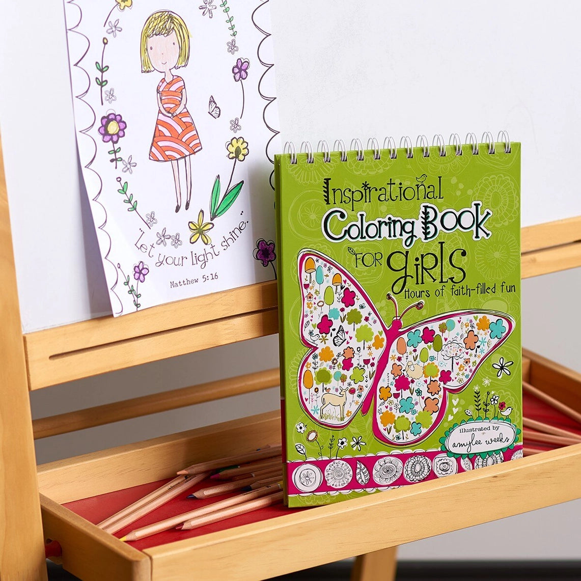 The Inspirational Coloring Book for Girls