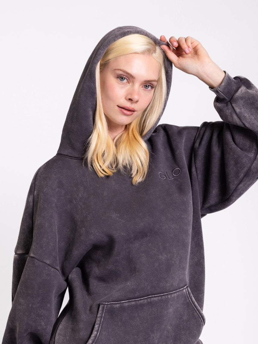 Forgiven Hoodie- Snow Wash Dark