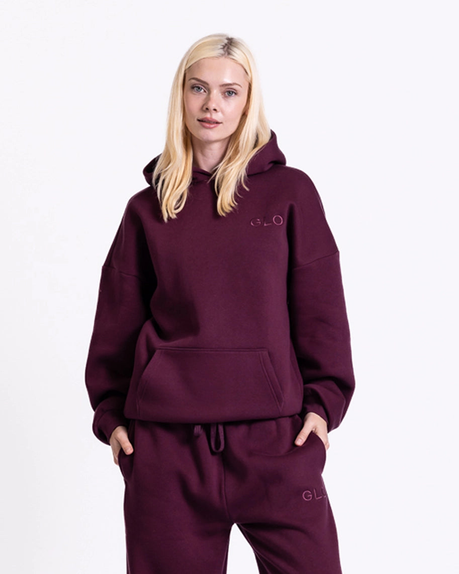 Forgiven Hoodie- Dark Cherry
