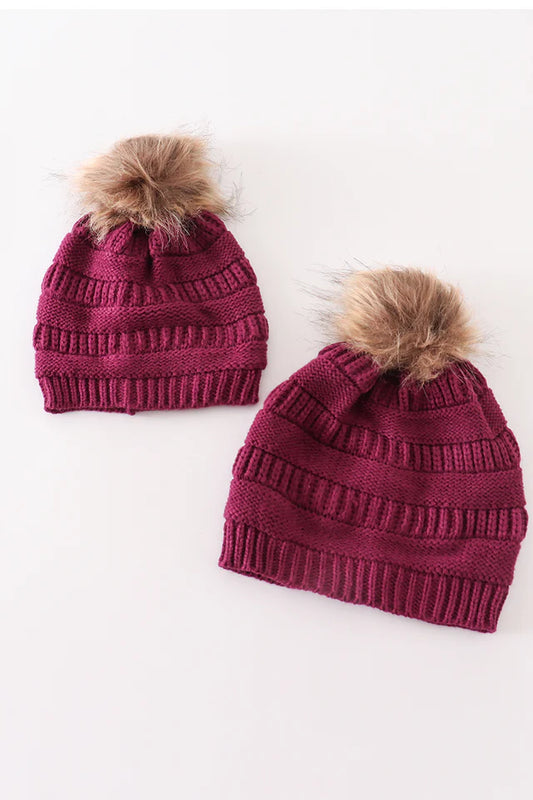 Mommy and Me Violet Beanie