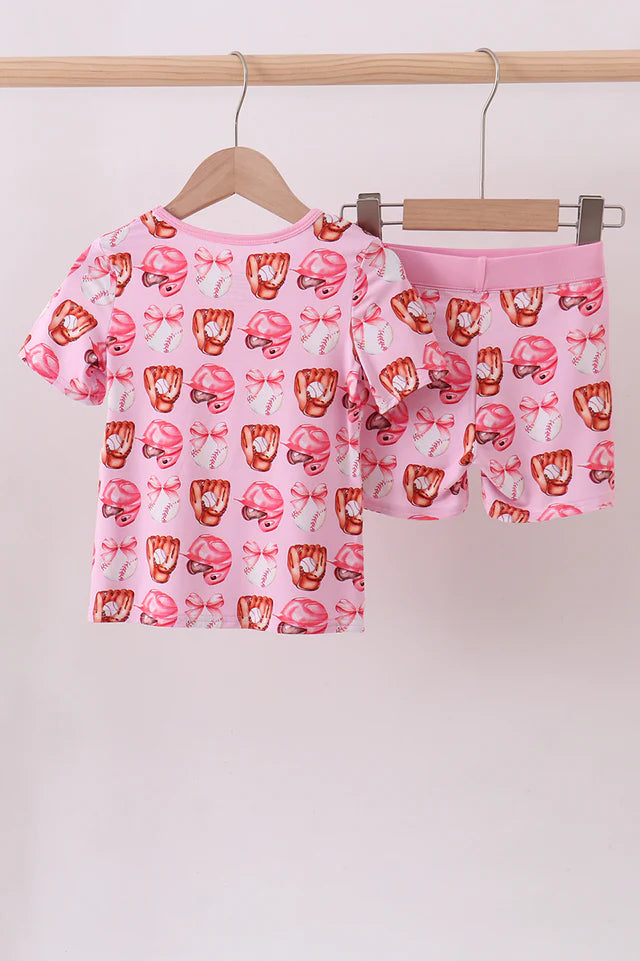 Bows and Baseball Jammies