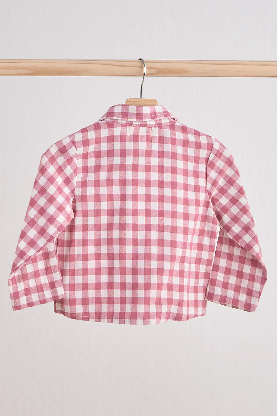 Gingham Button Down- Pink