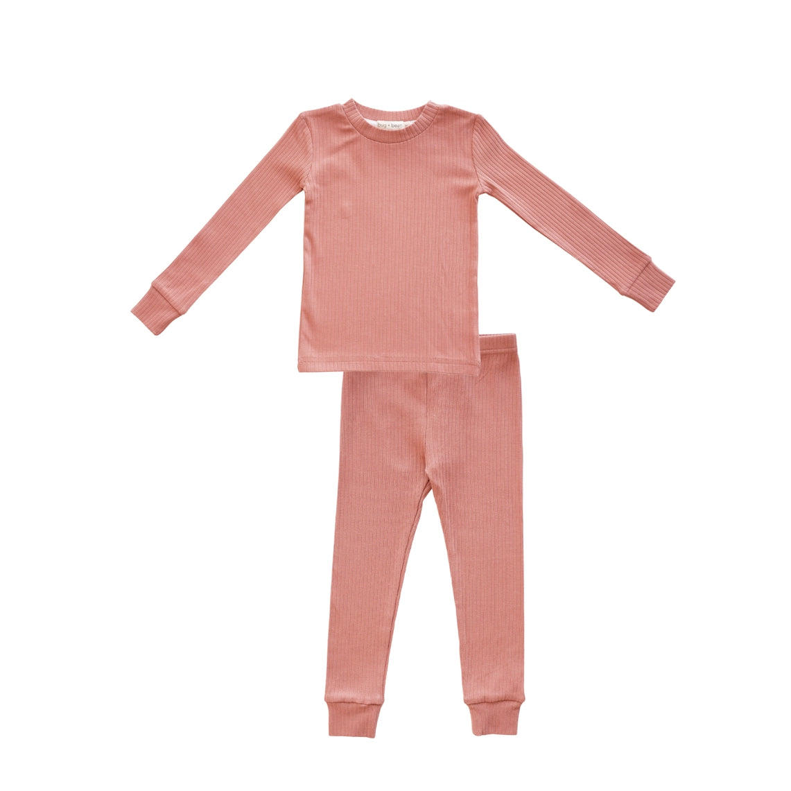 Organic Cotton Ribbed Set- Pink