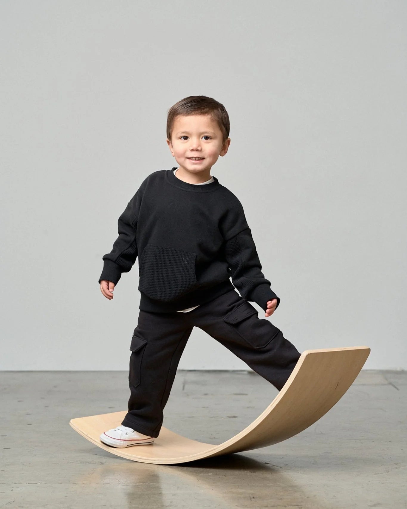 Little Bipsy Waffle Crewneck