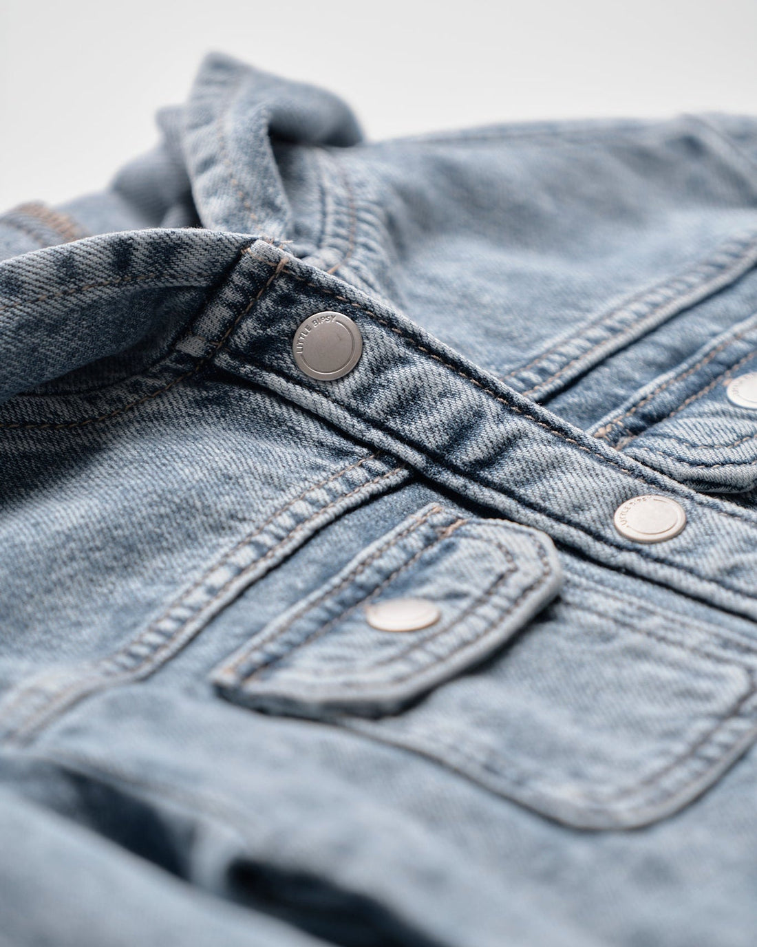 Little Bipsy Hooded Denim Jacket