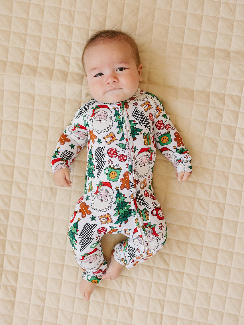 Chrismas Vibes Bamboo Jammies- zippy