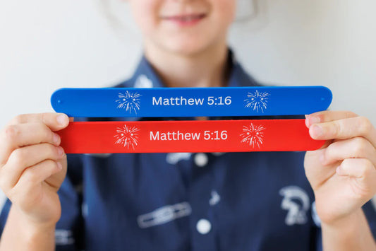 Matthew 5:16 Slap Bracelets