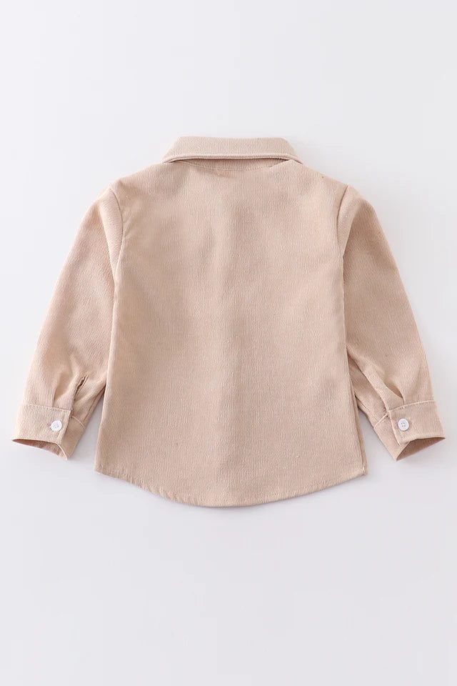 Beige Corduroy Shirt