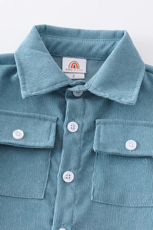 Blue Corduroy Shirt