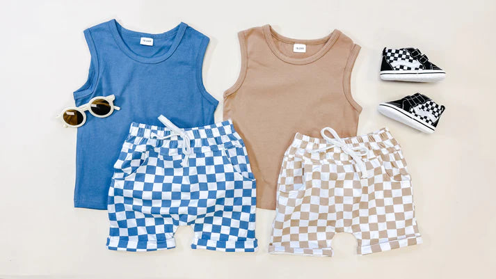 Checkered Short Set